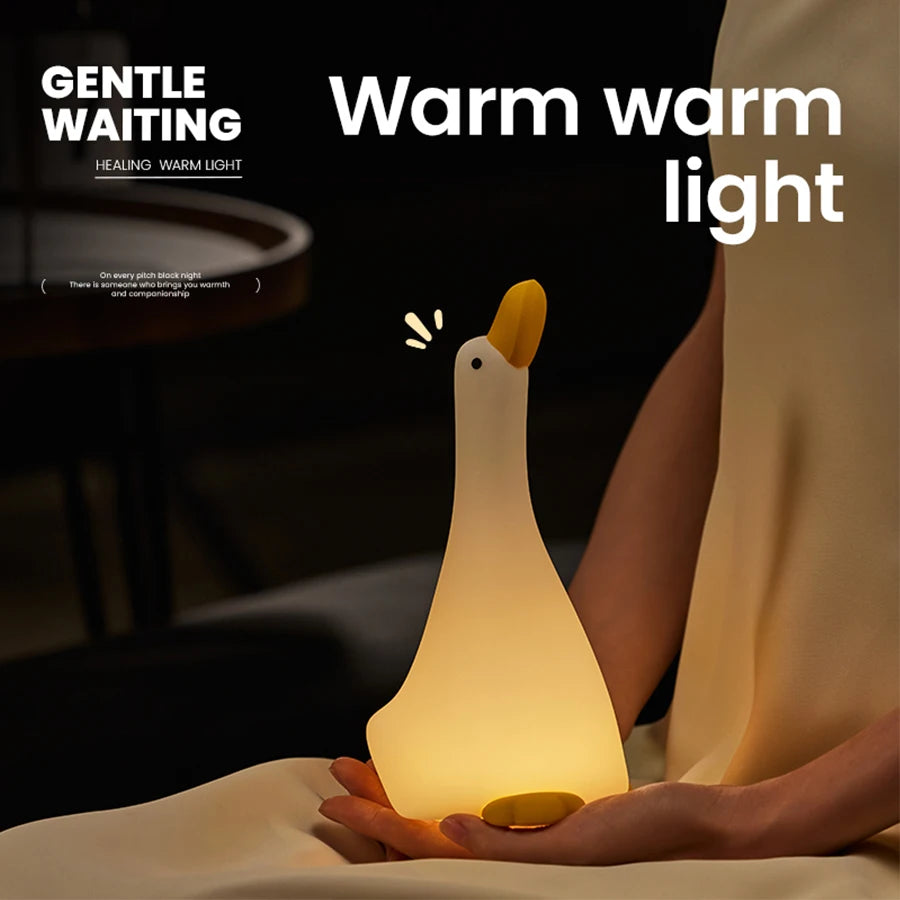Duck night light soft glow dark room