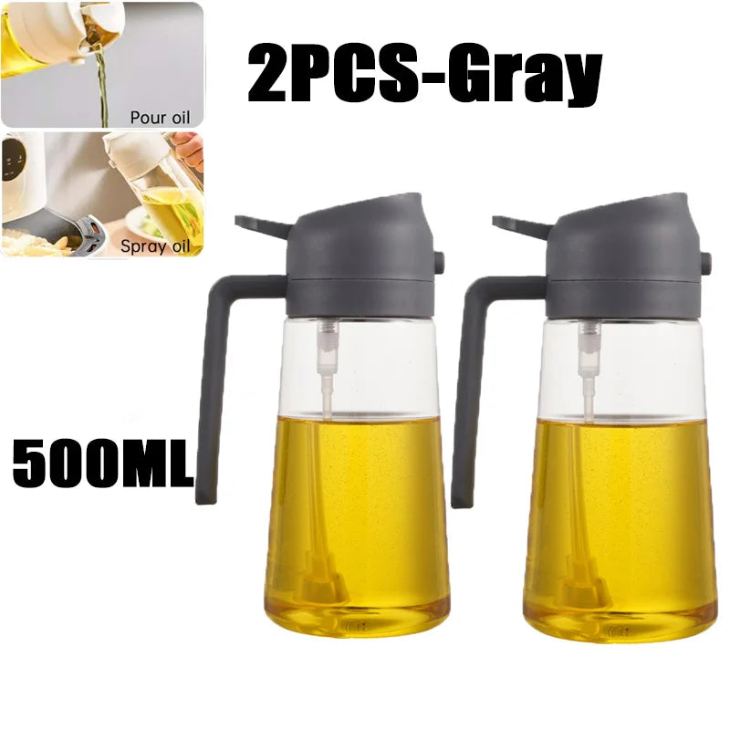 Oil spray bottle 200ml size comparison