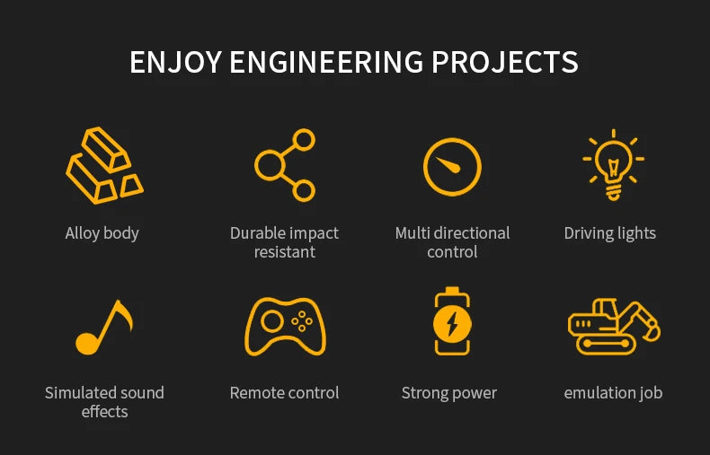 RC excavator digging sand outdoor play