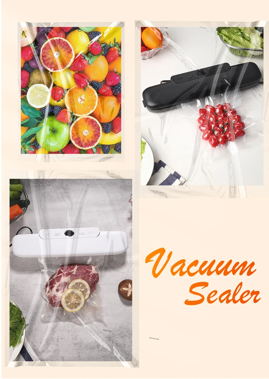 Vacuum sealed vegetables fresh storage