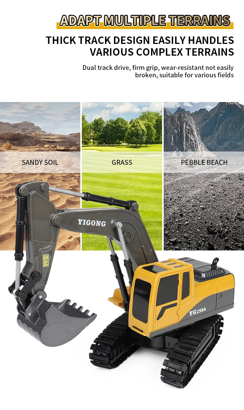 ZWN RC excavator alloy model BC1043 with lights