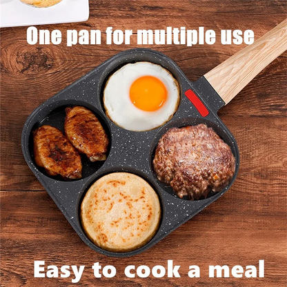 Versatile 4 Cup Egg Pan Nonstick And Healthy Granite Egg Frying Pan Versatile Breakfast Skillet For Eggs Pancakes Plett Crepes D