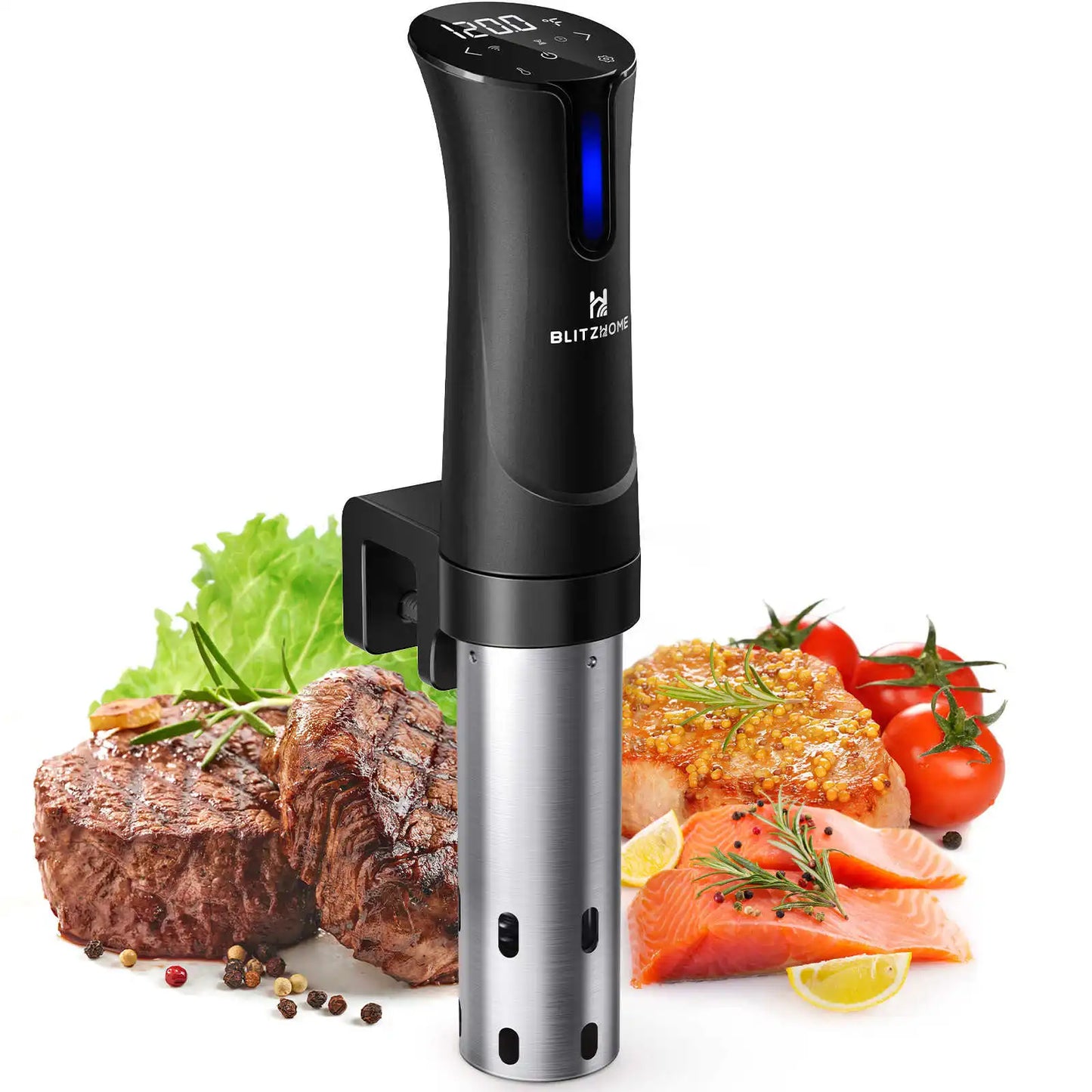Sous vide cooker precise temperature setting