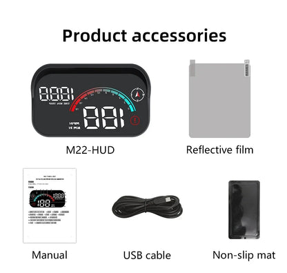 GPS HUD compass direction display mode