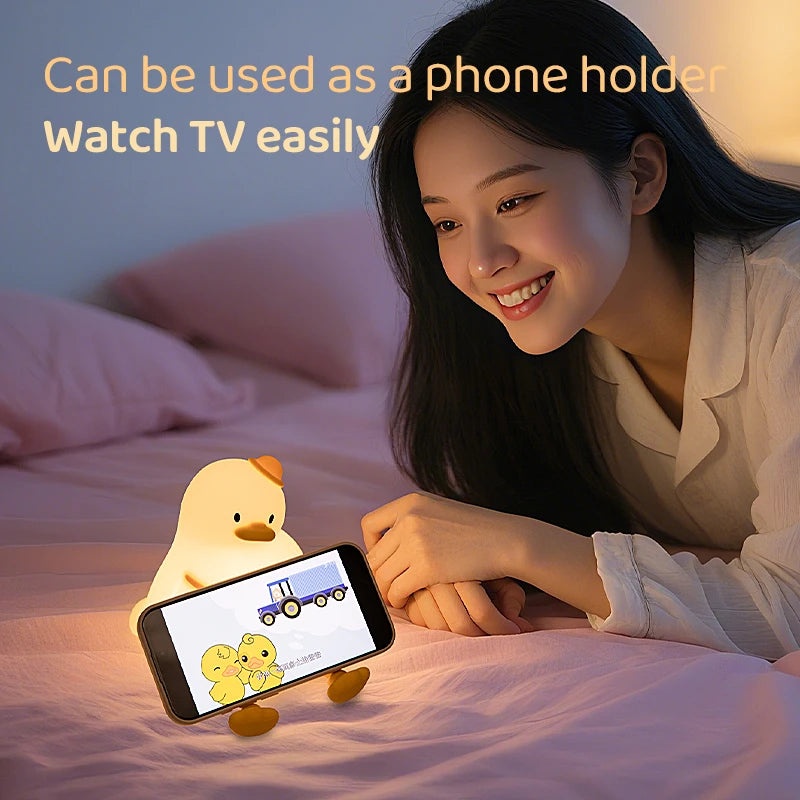 Silicone duck lamp USB charging port