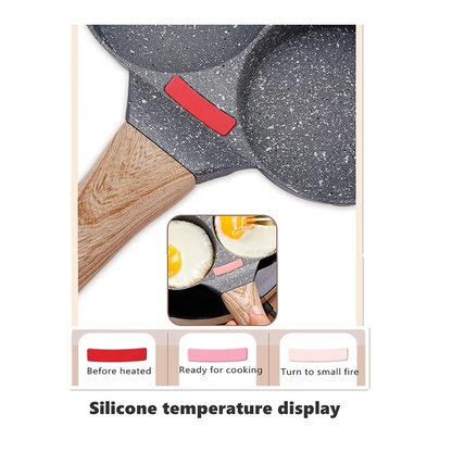 Versatile 4 Cup Egg Pan Nonstick And Healthy Granite Egg Frying Pan Versatile Breakfast Skillet For Eggs Pancakes Plett Crepes D