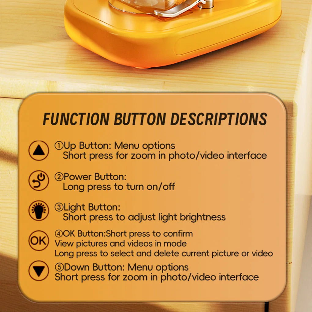 Kids microscope yellow color with base stand