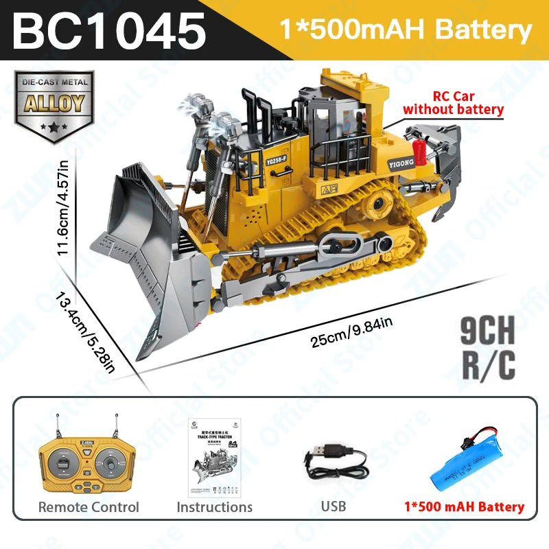 RC dump truck 9-channel alloy BC1047