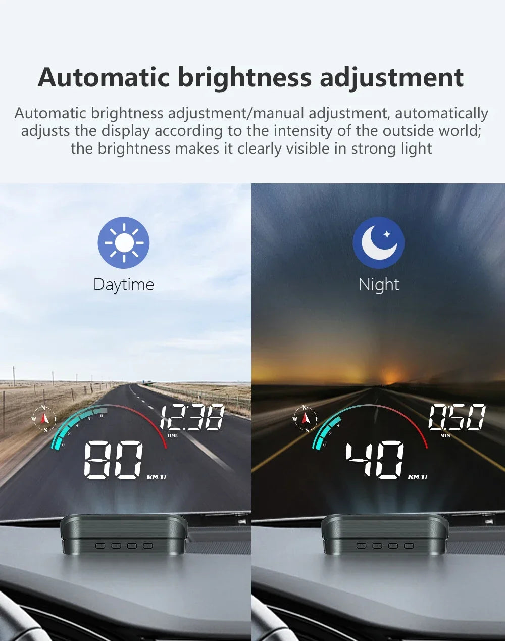 M22 HUD trip distance and time display