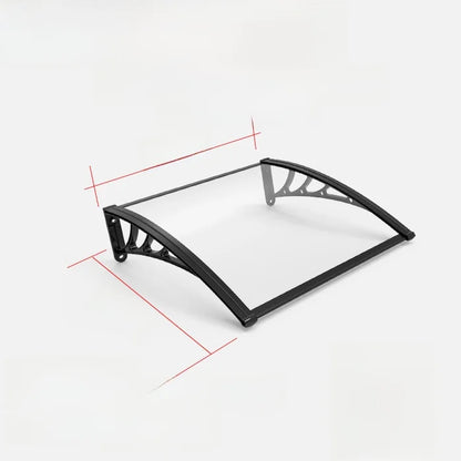 Roof overhang 120x75cm size installed