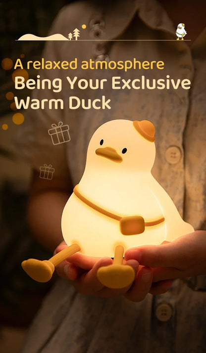 Duck night light in kids bedroom decor