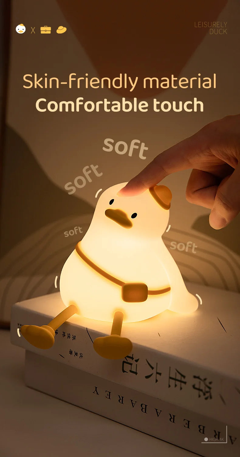 Duck night light style C patting control