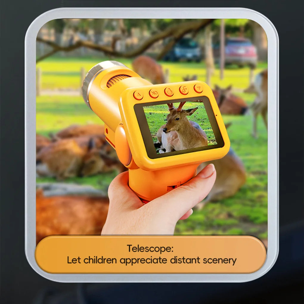 Kids microscope compact portable design