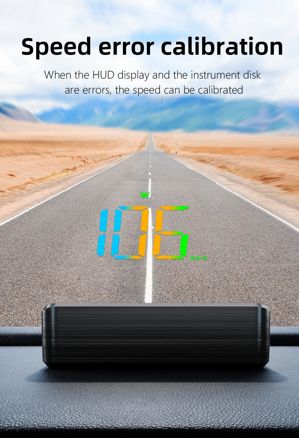 Car head-up display anti-glare hood close-up