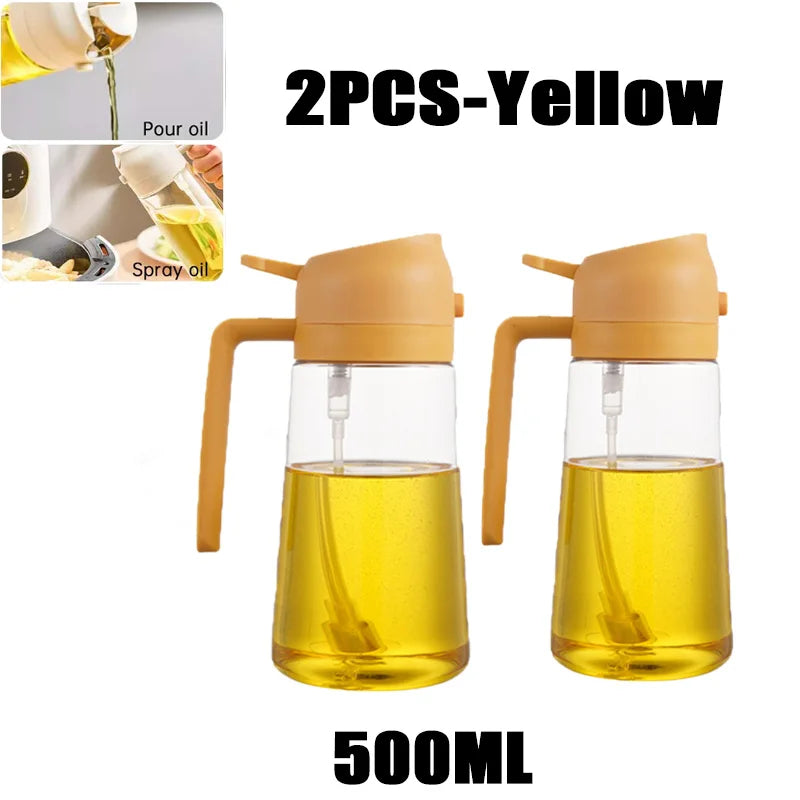Oil spray bottle 200ml size comparison