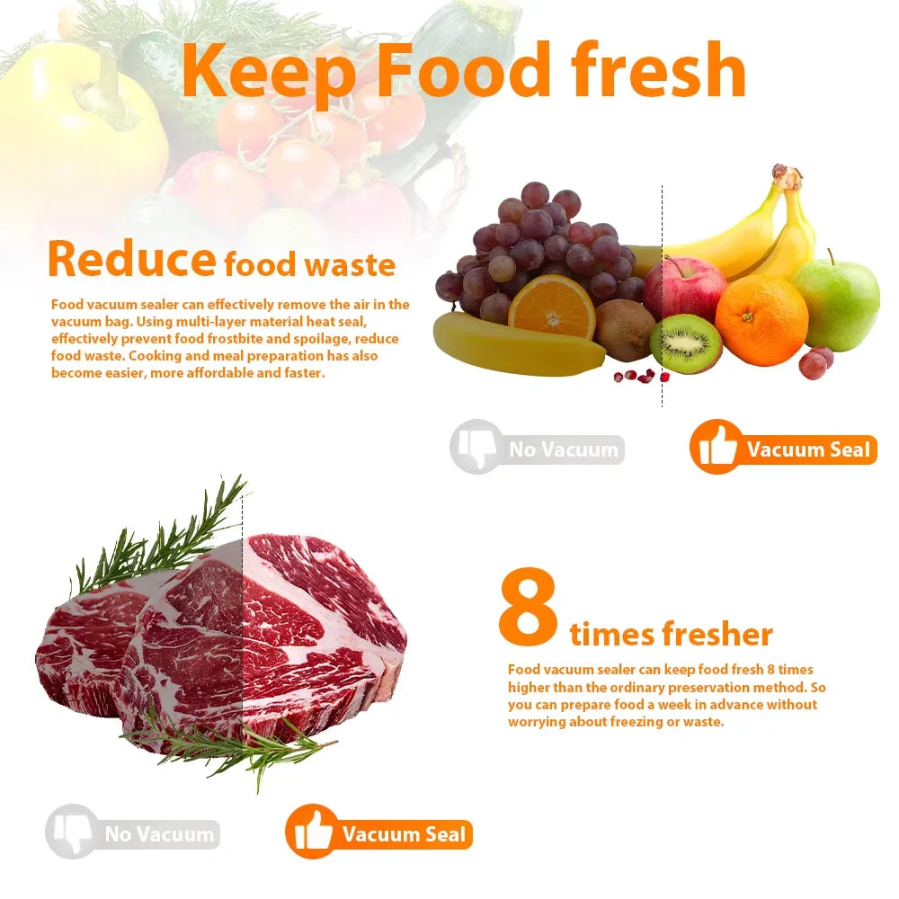 Vacuum sealer compact countertop design