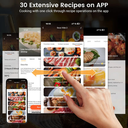 Sous vide cooker compact storage