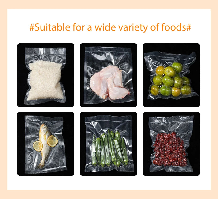 Vacuum sealer food preservation bags included