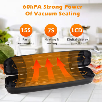 Vacuum sealer food preservation bags included
