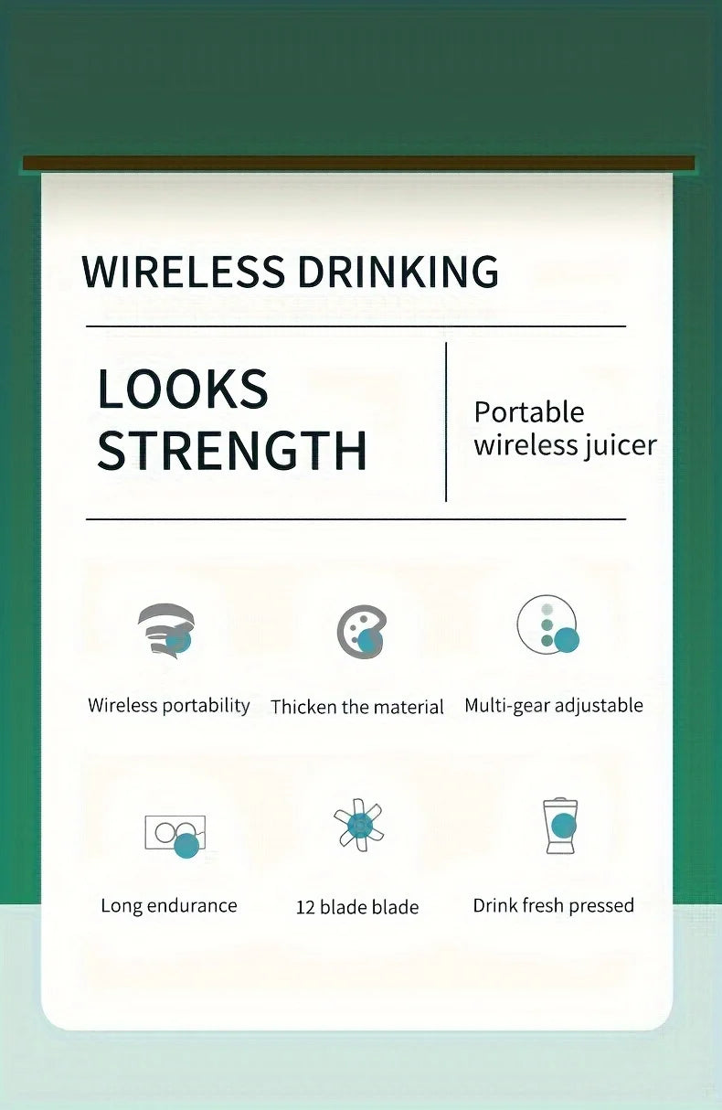 700ML Electric Juicer Mini Portable Blender Fruit Mixers Fruit Extractors Multifunction Juice Maker Machine Blender Mixer