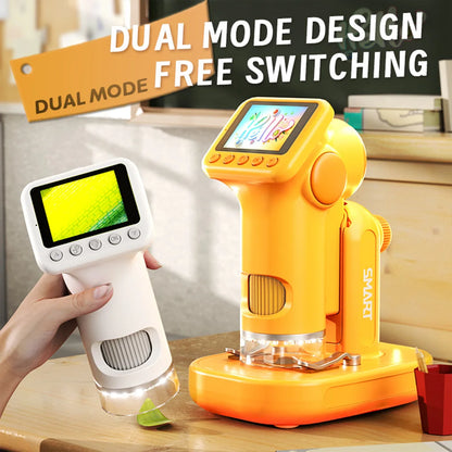 Pocket microscope rechargeable LED light on