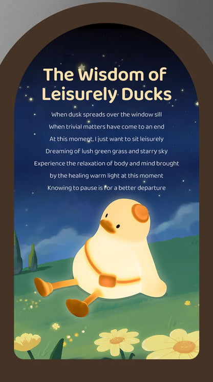Duck night light in kids bedroom decor