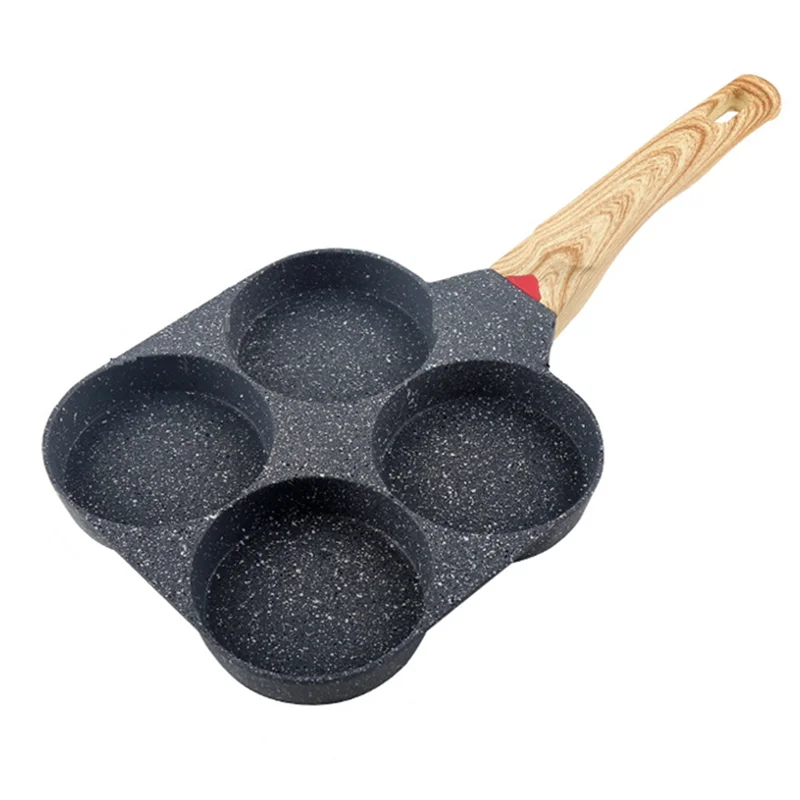 Versatile 4 Cup Egg Pan Nonstick And Healthy Granite Egg Frying Pan Versatile Breakfast Skillet For Eggs Pancakes Plett Crepes D
