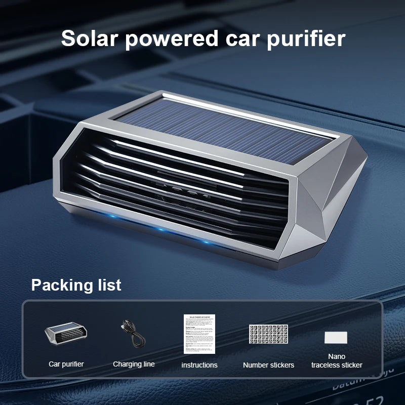 Negative ion car air purifier USB charging port