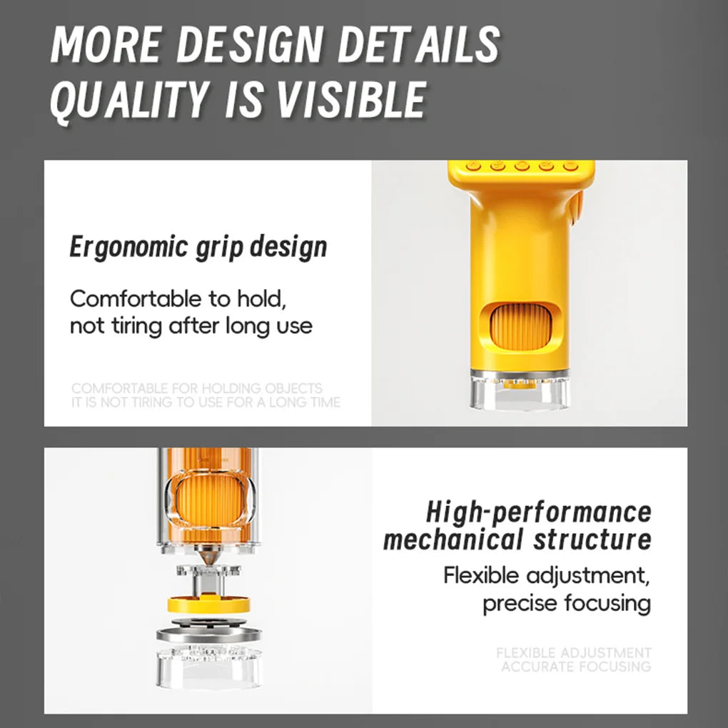 Kids microscope USB charging port close-up