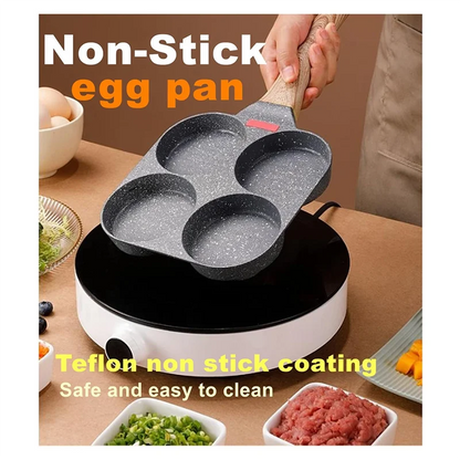 Versatile 4 Cup Egg Pan Nonstick And Healthy Granite Egg Frying Pan Versatile Breakfast Skillet For Eggs Pancakes Plett Crepes D