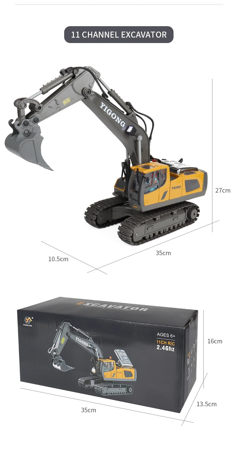 RC bulldozer alloy model BC1045 with remote